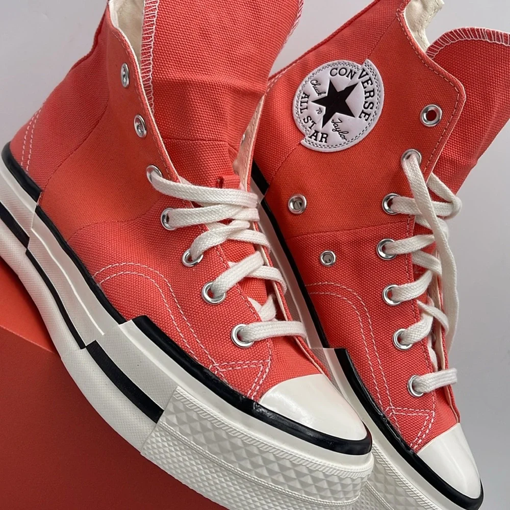 Converse WMNS CHUCK 70 PLUS HI WATERMELON SLUSHY/MHITE/BLACK A06432C Platforms